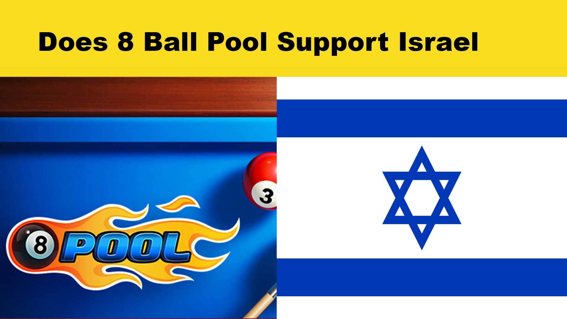 Logo of 8 ball pool, Flag of Israel