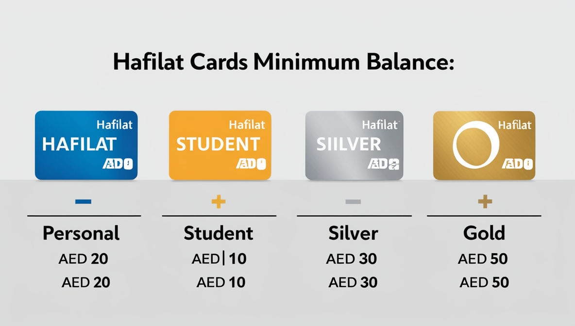 Types of Hafilat Cards and Their Minimum Balance Requirements