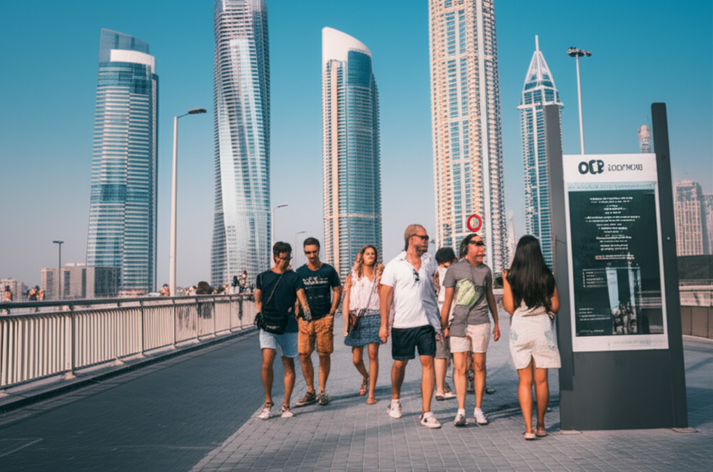 Generate a high-quality, relevant image prompt for an article about: Dubai Dress Code: Can You Wear